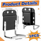 Zonon 3 Pcs Tape Measure Holder Set for Belt Hammer Holders Tactical Tape Measuring Belt Clip Low Profile Drill Holster Match Any Kinds Holster with Clip