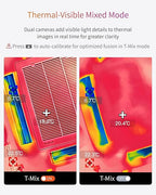 Firecore Thermal Camera FI160S, 320 x 240 Super Resolution, Thermal Imaging Cameras with Laser Pointer, PC Analysis, 160 x 120 IR Resolution Infrared Camera, -4°F to 1022°F, Temp Alert, 32GB Storage