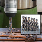 29Pcs Cobalt Drill Bit Set, 135 Degree Tip High Speed Steel with Black and Gold Finish, Stainless Steel, Plastic, and Wood with Metal Indexed Storage Case 1/16"-1/2"