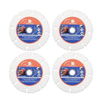 Carbide Multi Wheel,BRSCHNITT 4pcs 3 Inch (75mm) with Arbor 3/8 Inch (10mm) Tungsten Carbide Cut Off Wheel for Wood,Laminate,Gypsum Board,Plastic for Angle Grinder Cutting Disc