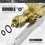 Cutting Attachment Torch - Oxyacetylene with 100FC Torch Handle, 3-101 Cutting Nozzle, Tip Cleaner