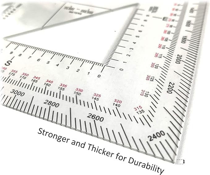 Pack of 5 Military Protractors for Land Nav