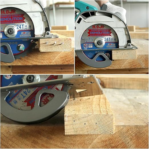 2-Pack 7-1/4" 36 Tooth 5/8" Arbor Demolition Circular Saw Blade Woodworking TA Series, Demolition/Framing, Special Anti-Heat Adhesion Coating on Cutting Head -TA, DEM 7-1/4"36T-TA