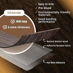 GSCIT Club Walnut Edge Banding, 5/8 inch x 100ft roll of Veneer Edge Banding - Pre-glued Flexible, Real Wood Tape for Cabinet Repair and Furniture Restoration