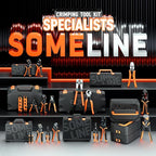 SOMELINE Wire Terminal Connector Crimping Tool Kit,3.9mm 4.8mm 6.3mm 18-10 AWG Crimper, Non-Insulated Copper Connector for Use on Connectors, Male Female Spade and Ring Terminal