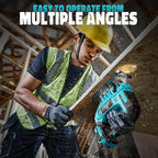 Jigsaw Compatible With Makita 18V Battery, Cordless jig saw tool Brushless Motor, 0°- 45° Bevel Cuts, LED Light with 3 Position Orbital Setting for Straight/Curve/Bevel/Circle Cutting (NO Battery)