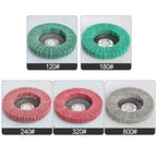 5Pcs 4.5" x 7/8" Nylon Fiber Flap Disc Polishing Grinding Wheel,Scouring pad Buffing Wheel for Angle Grinder, Polishing Tools (Grit 120)