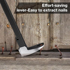 Lytool 14" Nail Puller & Cats Paw Pry Bar, Heavy Duty Cat's Claw Nail Remover with Forged CR-V Steel, Angled Chisel Tip & Non-Slip Grip for Home Renovation, Woodworking & DIY Projects