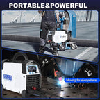 FLARING FC650DL PLUS Plasma Cutter 65 AMP Non Touch Pilot Arc Plasma Cutter Machine 120/240V Dual Voltage, Digital Display, High Frequency IGBT Inverter, Post Air/2T/4T, 5/8" Clean Cut with Consumable