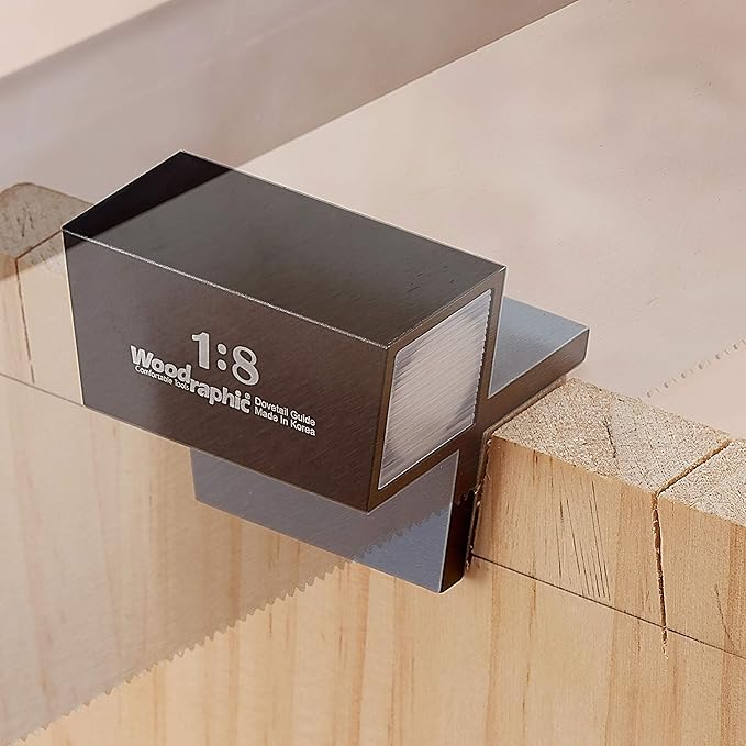 Dovetail Guide Set – 1:6 & 45°/90° Magnetic Saw Guide for Layout, Framing, and Joinery – CNC Aluminum Angle Tool for Woodworking and Cabinet Marking