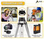 AdirPro Aluminum 5/8-Inch 11-Threaded Flat Head Tripod with Quick Clamp (Black)