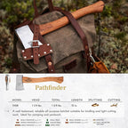 1844 Helko Werk Germany Axe Collection - 5 Classic Axes Set - Expedition, Forester, Scout, Journeyman, Pathfinder Hatchet