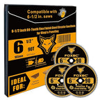 FOXBC 6-1/2 Inch 90 Tooth Circular Saw Blade for Paneling and Vinyl Siding Wood Cutting with 5/8-Inch Diamond Arbor