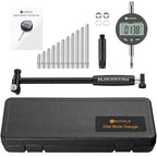 Neoteck Bore Gauge Set Digital Indicator Dial Bore Gauge (2-6"/0.0005") with Self-Centering Dial,Carbide Anvils, Insulated Grips for Deep Engine Cylinder Measurement-Black