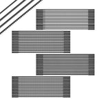 60Pcs Coping Saw Blades Set, 6-1/2-Inch Long Between Pins, Sturdy Wood Cutting Saw Blades Kit (15 TPI, 18 TPI, 24 TPI) High-Carbon Steel Pin End Scroll Saw Blade Assortment (60,10/15/18/24)