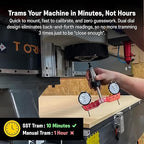 SST - Mini Mill & Lathe Tramming System - Tram, Align, & Square for Machine Calibration - For Angular Misalignment - Precise & Powerful - 0.001” Dial Indicators - Designed in the USA