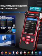 NF-859GK Network Cable Tester with lP Tester,VFL 10mwVisual Fault Locator,PING/POE/RJ45 RJ11 TDR CAT5CAT6 Cable Toner Ethernet Tester for Phone LinesCAT3,Wire Tracer LAN Network Tool