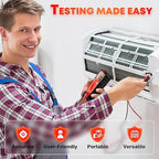 DIYSELF Digital Multimeter Tester 4000 Counts, Auto-Ranging Non-Contact Volt Meter for DC/AC Voltage, Capacitance, Resistance, Continuity, Multi Meter Electrical Tester with Test Leads