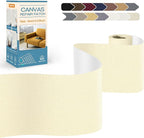 KING MOUNTAIN Canvas Repair Tape,Outdoor Gear Patch, 4×63 Inches,Waterproof,Self-Adhesive for Repairing Boat Covers,Sun Shades,Sofas,Tents,Lounge Chairs,Awnings (Beige1.0)