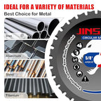 5-3/8" Circular Saw Blade, TCT Metal Cutting Saw Blades with 30T & 5/8" Arbor, Professional for Iron Steel Aluminum Stainless Steel Ferrous Metals