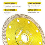 GoYonder 7 Inch Diamond Saw Blade,Super Thin Diamond Saw Blade for Cutting Ceramic Porcelain Tile Granite Marble Suitable for Angle Grinders with 7/8" or 5/8" Arbor