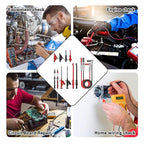 12pc Multimeter Test Leads,Test Leads with Alligator Clips,Test Hook,Banana Plug Leads,Telescopic Testing Hook,Suitable for Fluke, Kaiweets, Innova Multimeter, Voltmeter, Clamp Meter