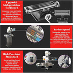 110V Mini Drilling and Milling Machine R8 Spindle Taper, 0.9" Max Drilling Vertical Mill Drill Machine with 50-2250RPM Variable Speed Benchtop Mill/Drill Machine with Supporting Base