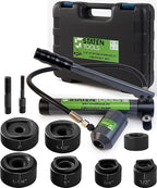 1/2" - 2" Hydraulic Knockout Punch Set | 15 US Tons | Knock Out Set with 6 Dies | Punching Capacity 11-16 Gauge | 1 Year WARRENTY | Staten Tools