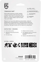 GEAR AID Tenacious Tape Gear Patches for Jacket Repair