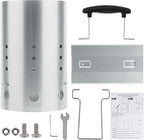 E500 Larger Charcoal Chimney Starter with 60Pcs Charcoal Starter, Coal Chimney Starter for Grill, BBQ Fire Starter Kit
