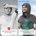 3 Pack Cooling Hoodie Towels for Neck and Face, UPF 50 Sun Protection & Instant Cooling, Ice Towels for Hot Weather, Soft Breathable Towel for Sport, Work Out, Gym, Camping & More Activities