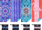 4 Pack Microfiber Oversized Lightweight Beach Towel 71"x32" Extra Thin Large Sand Free Towels Travel Swim Pool Yoga Gym for Adults Women Men Beach Essentials Accessories Vacation Gift