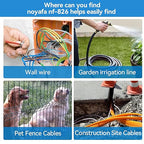 NOYAFA NF-826 Underground Cable Locator Wire Tracker, for Dog Fence Cables Irrigation, Wall and Underground Pipeline Wire Detector, Advanced Circuit Breaker Finder for Wall and Underground Cables