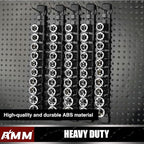 AMM 6-Piece Socket Organizer, 1/2 inch Drive ABS Tools Socket Holder,Heavy Duty Socket Racks, Premium Quality Socket Clip Rail Holder,The best tool trays in the garage
