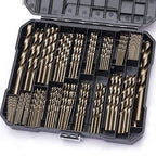 Cobalt Drill Bit Set for Hardened Metal and Stainless Steel, 122Pcs M35 High Speed Steel Twist Jobber Metal Drill Bits 1/16"-1/2", with Plastic Index Storage Case