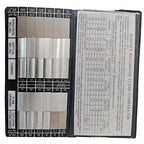 30Pcs Surface Roughness Comparators,Roughness Test Block Ra0.05-12.5mm Microfinish Comparator, Surface Finish Comparator Set for Lathe Machinery Manufactur Teach (30pcs Surface Roughness comparators)