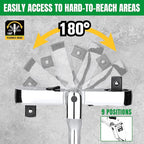 SK 1/2" Drive Flex Head Ratchet Handle, 90-Tooth Ratchet, Premium CR-V Construction, Reversible Design, with Contoured Handle