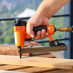 7116 Pneumatic 22 Gauge Stapler 3/8-Inch Crown 1/4-Inch to 5/8-Inch Length, Air-Powered Upholstery Stapler for Carpentry, Woodworking and DIY Projects