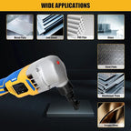 Cordless Nibbler Compatible with Dewalt 20V Max Battery, 18 Gauge Sheet Metal Cutter with 1200RPM Brushless Motor | Replaced Blades for Cutting Aluminium, Stainless Steel, Plastic (Tool Bare)