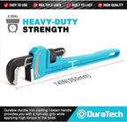 DURATECH 14-Inch Heavy Duty Pipe Wrench, Adjustable Plumbing Wrench, Malleable Cast Iron Handle, Exceed GGG standard