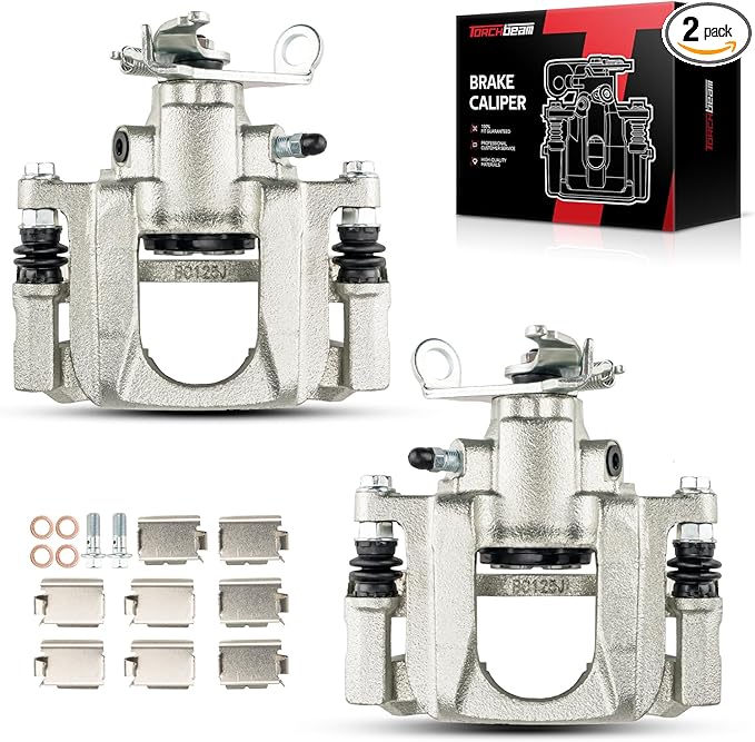 Torchbeam Rear Brake Calipers Set for Dodge 2009-2012 Journey, Rear Left and Rear Right Calipers Replace # 18B5176+18B5177