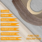 GSCIT Club Walnut Edge Banding, 3/4 inch x 25ft roll of Veneer Edge Banding -Pre-glued Flexible, Real Wood Tape Banding for Cabinet Repair Furniture Restoration