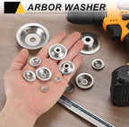 MECCANIXITY 4 Pcs M14 Arbor Washer, 2x80mm 304 Stainless Steel Bench Grinder Arbor Washer for Bench Grinder Polisher Wire Wheel Buffing, Silver