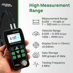Ultrasonic Thickness Gauge Industrial-888 / Echo-Echo Mode Measure Through Coating up to 19.685mils (500 microns) / Range 0.039-19.685 in (All Material)