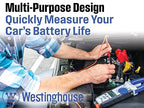 Westinghouse True RMS Digital Auto-Ranging 6000 Counts Clamp Meter, Current to 600 A, AC/DC Voltage to 1000 V, Resistance and Continuity, with Relative Mode and VFD, Incl. Case and 2 Year Warranty