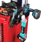 ULIBERMAGNET Magnetic Tools Rack, Solid Metal Power Tool Organizer Holder,Heavy Duty Storage Metal Cup Holder for Angle Grinder, Cordless Drill, Spray,Removable Tool Rack Suitable for Garage, Workshop