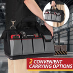IRONLAND Tool Bag Organizer 16.5 Inch for men, Waterproof Heavy Duty ToolBag Organizer Storage, Tool box Organization, Soft Handle Large Zipper Carrying Toolbox, Dad Men Mechanic Birthday Gift