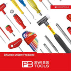 PB SWISS TOOLS Allen Key Set PB 212.LH-10 | 100% Swiss Made | 9-Piece Long Hex Key Set Size 1.5-10 mm for Screwdriving Work in Industry and Handcraft