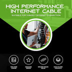 GearIT 100-Pack, Cat5e Ethernet Patch Cable 3 Feet - Snagless RJ45 Computer LAN Network Cord, Black - Compatible with 48 Port Switch POE Rackmount 48port Gigabit