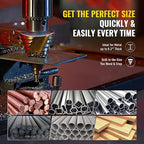 ZELCAN Large HSS Spiral Groove Step Drill Bit, 12 Sizes Titanium High Speed Steel 1/4" to 2-3/8" Drill Bit for Sheet Aluminium Metal Wood Hole Drilling, Big Multiple Hole Stepped Up Bit for DIY Lovers